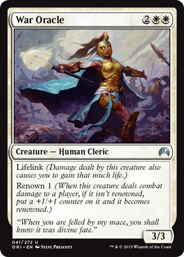 War Oracle (Magic Origins) Light Play Foil