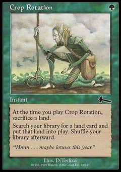 Crop Rotation (Urza's Legacy) Heavy Play Foil