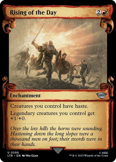 Rising of the Day (Showcase Scrolls) (Universes Beyond: The Lord of the Rings: Tales of Middle-earth) Light Play Foil