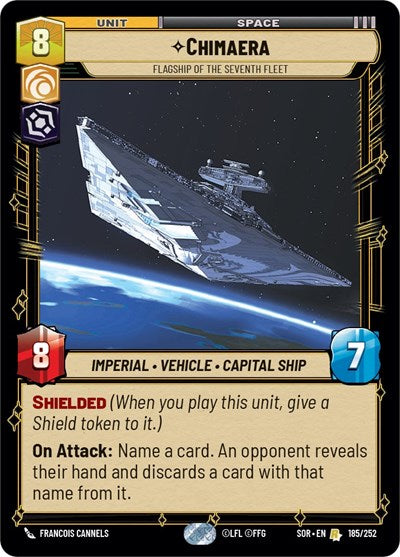 Chimaera Flagship of the Seventh Fleet (Spark of Rebellion) Near Mint Foil