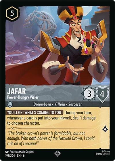 Jafar - Power-Hungry Vizier (Azurite Sea) Near Mint