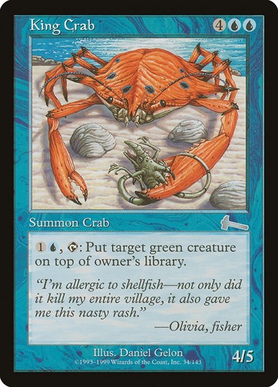 King Crab (Urza's Legacy) Near Mint Foil