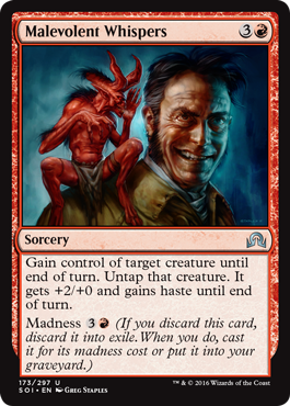 Malevolent Whispers (Shadows Over Innistrad) Medium Play