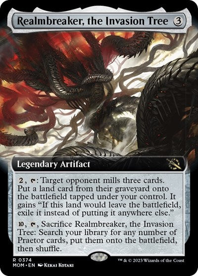 Realmbreaker, the Invasion Tree (Extended Art) (March of the Machine) Near Mint Foil