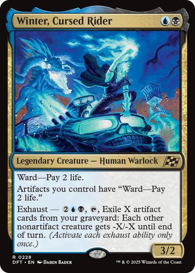 Winter, Cursed Rider (Promo Pack: Aetherdrift) Light Play Foil