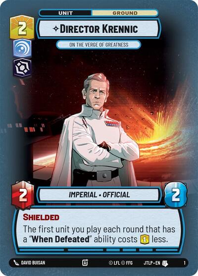 Director Krennic On the Verge of Greatness (Jump to Lightspeed - Weekly Play Promos) Near Mint