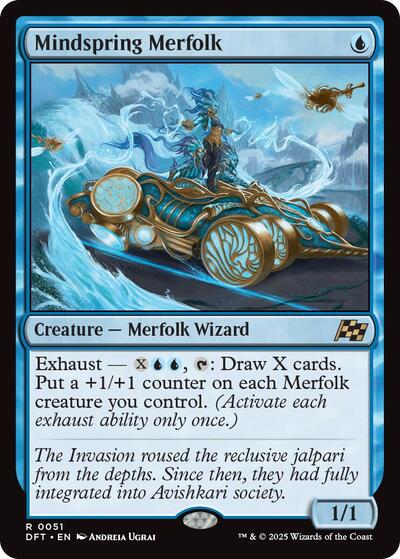 Mindspring Merfolk (Aetherdrift) Light Play Foil