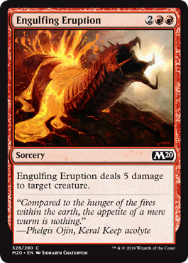 Engulfing Eruption (Magic 2020 Core Set) Medium Play