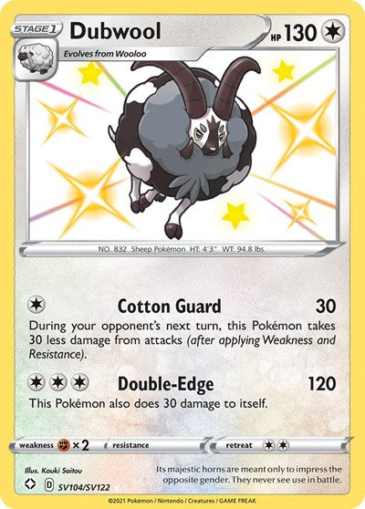 Dubwool (Shining Fates: Shiny Vault) Near Mint Holofoil