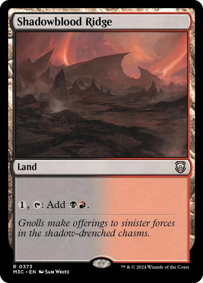 Shadowblood Ridge (Ripple Foil) (Commander: Modern Horizons 3) Near Mint Foil
