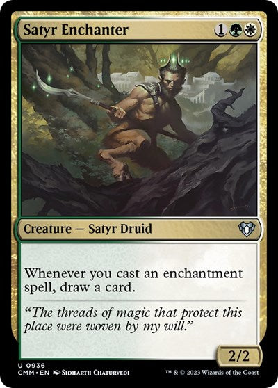 Satyr Enchanter (Commander Masters) Medium Play