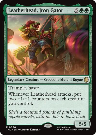 Leatherhead, Iron Gator (Commander: Teenage Mutant Ninja Turtles) Light Play
