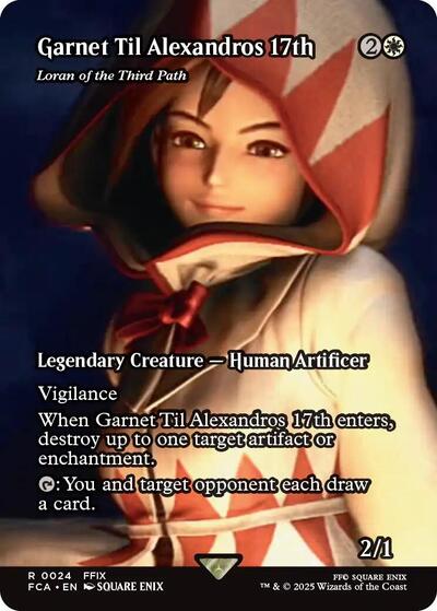 Garnet Til Alexandros 17th - Loran of the Third Path (Showcase) (Universes Beyond: FINAL FANTASY: Through the Ages) Light Play Foil
