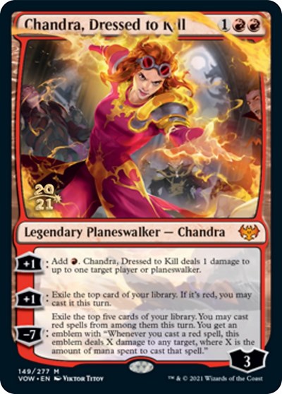 Chandra, Dressed to Kill (Promos: Prerelease Cards) Light Play Foil