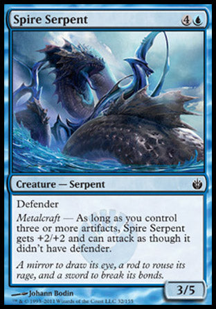 Spire Serpent (Mirrodin Besieged) Medium Play Foil