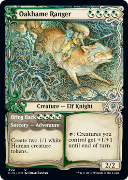 Showcase Oakhame Ranger (Throne of Eldraine) Near Mint