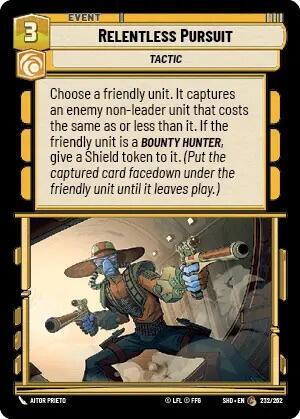 Relentless Pursuit (Shadows of the Galaxy) Near Mint Foil