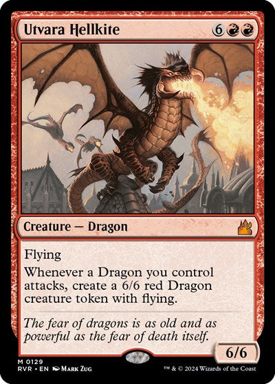 Utvara Hellkite (Ravnica Remastered) Light Play Foil