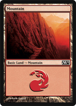 Mountain (244) (Magic 2012 Core Set) Light Play