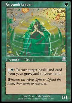 Groundskeeper (Mercadian Masques) Medium Play Foil