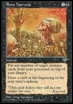 Bone Harvest (Mirage) Medium Play
