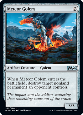 Meteor Golem (Magic 2020 Core Set) Medium Play