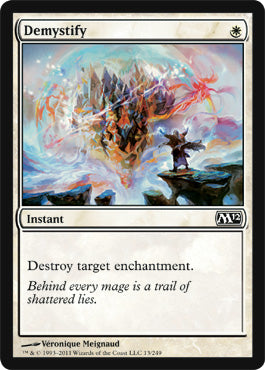 Demystify (Magic 2012 Core Set) Medium Play Foil