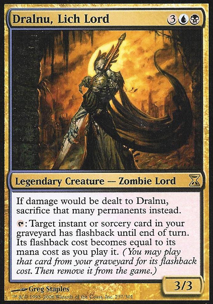 Dralnu, Lich Lord (Time Spiral) Medium Play Foil
