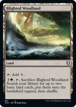 Blighted Woodland (Commander Legends: Battle for Baldur's Gate) Near Mint