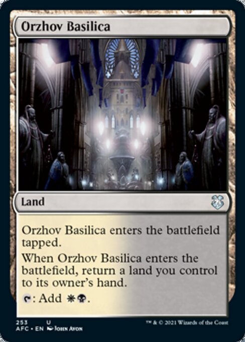 Orzhov Basilica (Commander 2021 Forgotten Realms) Near Mint