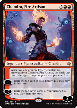 Chandra, Fire Artisan (War of the Spark) Near Mint Foil