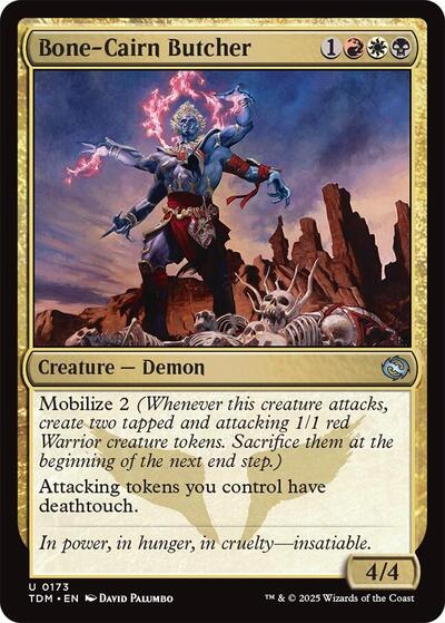 Bone-Cairn Butcher (Tarkir: Dragonstorm) Near Mint Foil