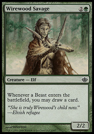 Wirewood Savage (Duel Decks: Garruk vs Liliana) Medium Play