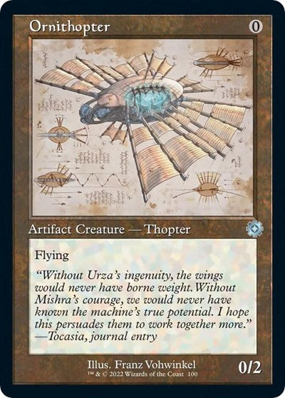 Ornithopter (Schematic) (The Brothers' War: Retro Frame Artifacts) Light Play Foil