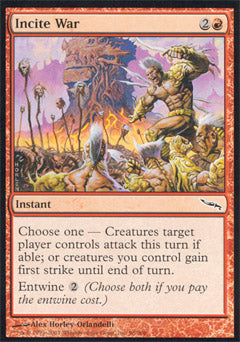 Incite War (Mirrodin) Light Play Foil