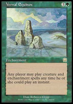 Vernal Equinox (Mercadian Masques) Medium Play
