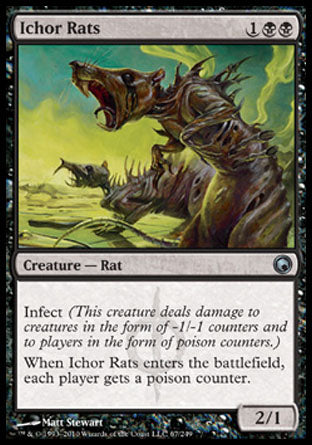 Ichor Rats (Scars of Mirrodin) Light Play