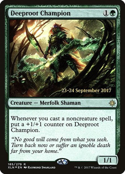 Deeproot Champion (Promos: Prerelease Cards) Light Play Foil