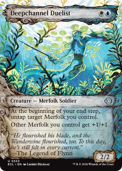 Deepchannel Duelist (Showcase) (Lorwyn Eclipsed) Near Mint Foil