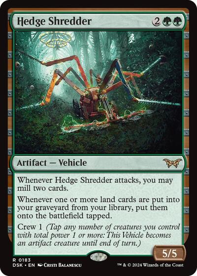 Hedge Shredder (Duskmourn: House of Horror) Light Play Foil