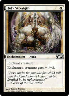 Holy Strength (Magic 2010 Core Set) Damaged / Poor