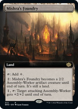 Mishra's Foundry (Extended Art) (The Brothers' War) Near Mint Foil