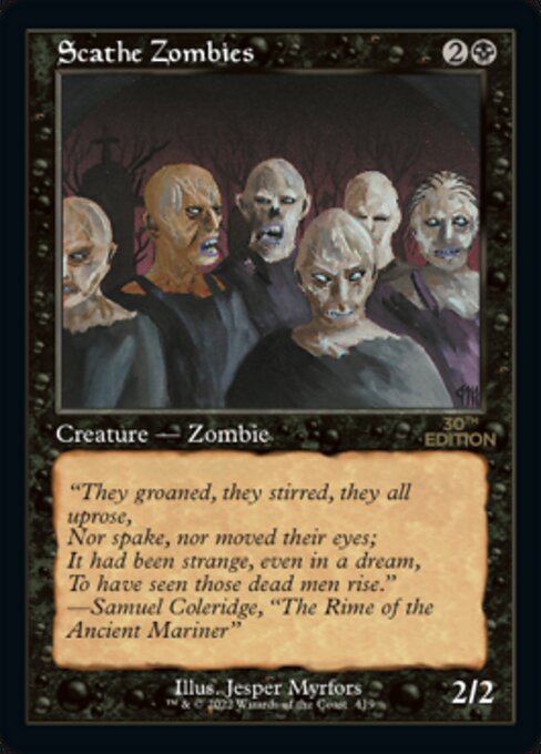 Scathe Zombies (Retro Frame) (30th Anniversary Edition) Near Mint