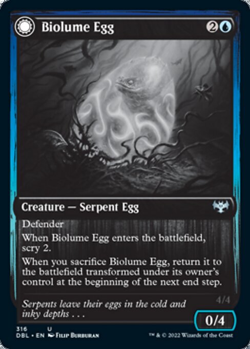 Biolume Egg / Biolume Serpent (Innistrad: Double Feature) Light Play