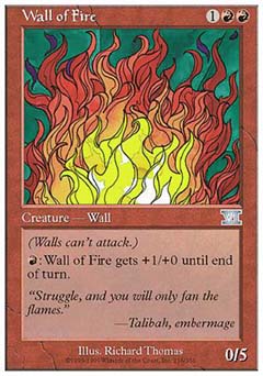 Wall of Fire (Classic 6th Edition) Light Play