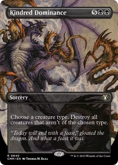 Kindred Dominance (Borderless) (Commander Masters) Near Mint Foil