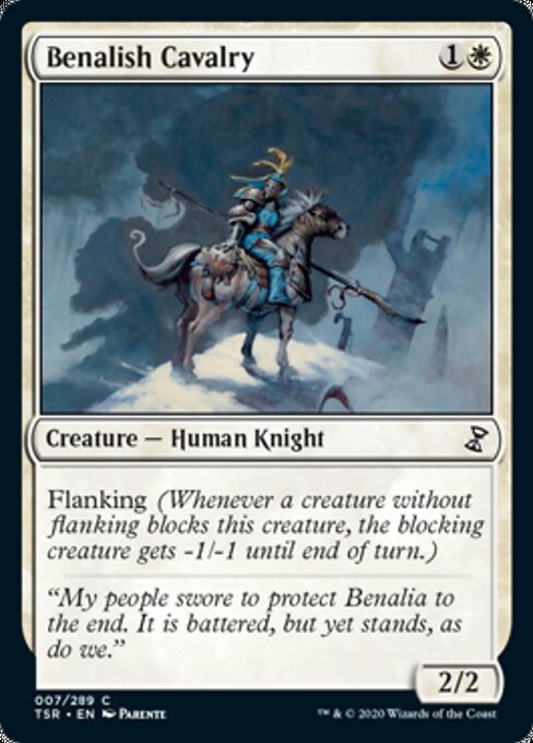 Benalish Cavalry (Time Spiral Remastered) Light Play Foil