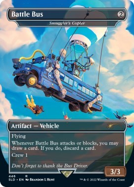 Battle Bus - Smuggler's Copter (Secret Lair) Near Mint Foil