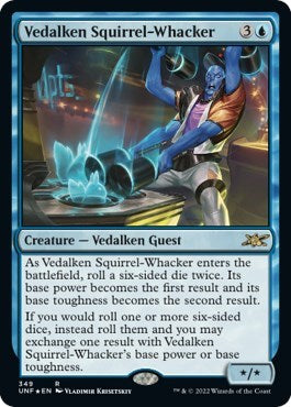Vedalken Squirrel-Whacker (Galaxy Foil) (Unfinity) Near Mint Foil