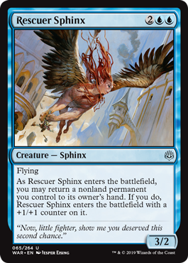 Rescuer Sphinx (War of the Spark) Light Play Foil